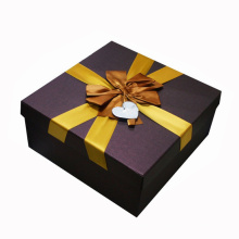 Benutzerdefinierte Papier Geschenkverpackung Box mit Seidenband